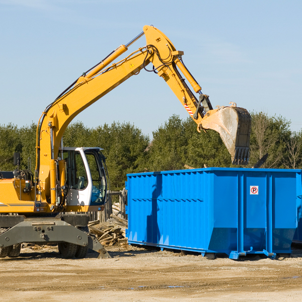 how many times can i have a residential dumpster rental emptied in Steele